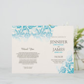 Élégante floraison Élégance Programmes de mariage (Debout devant)