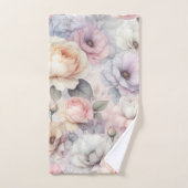 Élégante floraison Rose (Serviette à main)
