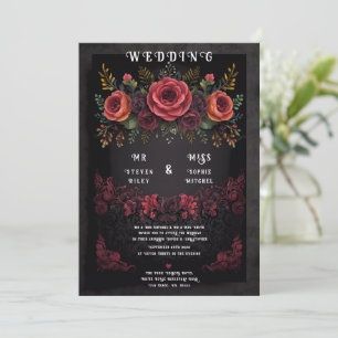 Elegante Floral Abstract Design Uitnodiging