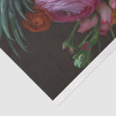 Elegante Floral Afro-Amerikaanse Vrouw Decoupage Tissuepapier (Detail)