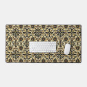 Elegante Floral Arabesque Bureaumat (Keyboard & Muis)