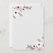 Elégante Floral Bridesmaids Invitation déjeuner (Dos)