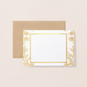 Elegante Floral bruiloft uitnodiging Kaart (Voorkant met envelop)