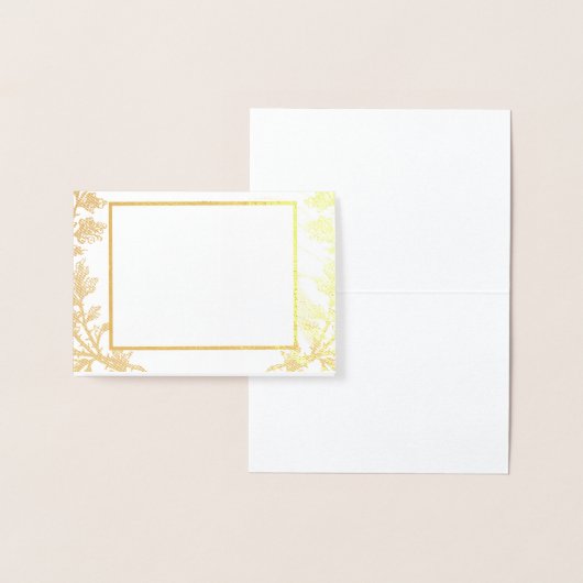 Elegante Floral bruiloft uitnodiging Kaart (Display)