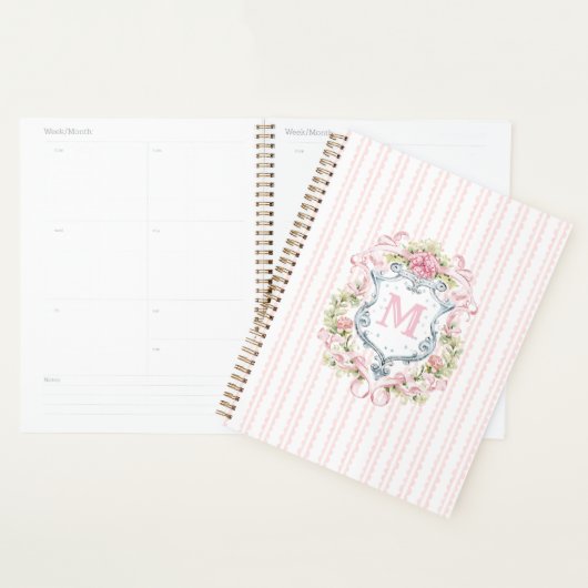 Elegante Floral Crest Planner (Display)