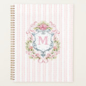 Elegante Floral Crest Planner (Voorkant)