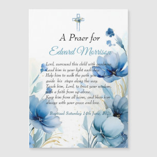 Elegante Floral Dusty Blue doop