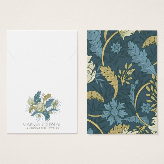 Elegante Floral Earring Ketting Display Kaart (Voorkant /achterkant)