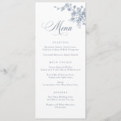 Elegante Floral Frans  Toile Botanisch Menu (Voorkant)