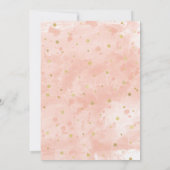 Elégante Floral Girls Sweet 16 Invitations d'anniv (Dos)