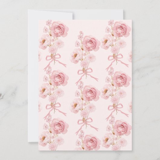 Elegante Floral Het knopen van de knoop Vrijgezell Kaart (Achterkant)