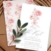 Elegante Floral Het knopen van de knoop Vrijgezell Kaart