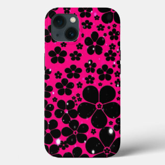 Elegante Floral iPhone 13 Hoesje met Stijlvol Ontw