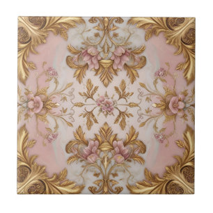 Elegante Floral Keramische Tegel Tegeltje