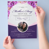 Elegante Floral Moederdag kerkdienst Flyer (Hand)
