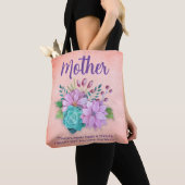 Elegante Floral MOEDER's Canvas tas (Dichtbij)