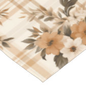 Elegante Floral Plaid Herfst Herfst Tafelkleed (Gekanteld)