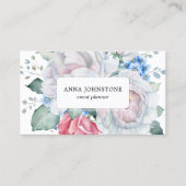 Elegante Floral QR-code | benoeming Visitekaartje (Voorkant)