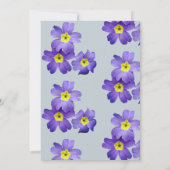 Elegante Floral RSVP-fotokaart, script Kaart (Achterkant)