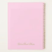 Elegante Floral Spiral Bound Planner (Achterkant)