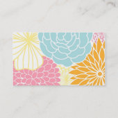 Elegante Floral visitekaartjes Contactkaartje (Achterkant)