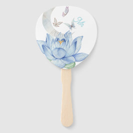 Elegante Floral Wedding Hand Fans – Mr & Mrs Set Handwaaier