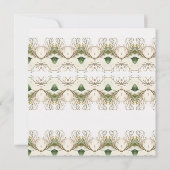 Elégante florale Noël nuptiale invitation douche n (Dos)