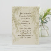 Elegante Flower Branches Design Party Kaart (Staand voorkant)