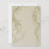 Elegante Flower Branches Design Party Kaart (Achterkant)