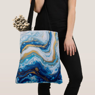 Elegante Fluid Art Decoratieve Koffie Mokken Abstr Draagtas