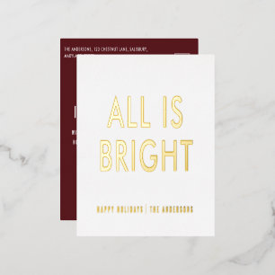 elegante folie geen foto moderne folie vakantie br folie feestdagen briefkaart