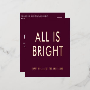 elegante folie geen foto moderne folie vakantie br folie feestdagen briefkaart