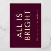 elegante folie niet-fotomoderne folie vakantiekaar folie feestdagenkaart (Voorkant)