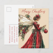 Elegante Forestcore Kerst Elf Feestdagen (Voorkant / Achterkant)