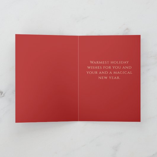 Elegante Forestcore Kerstfee Vakantie Feestdagen Kaart (Binnen)