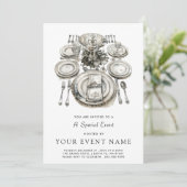 Elegante formele gebeurtenis kaart (Staand voorkant)