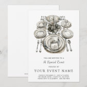 Elegante formele gebeurtenis kaart (Voorkant / Achterkant)