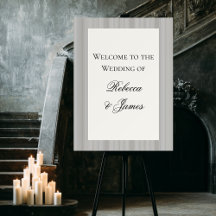 Elegante Formele Klassieke Trouw Welkom
