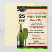 Elegante formele middelbare school reünie kaart (Voorkant / Achterkant)