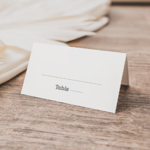 Elegante formele minimale huwelijksplaatskaart
