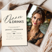 Elegante formele Neutral Cream Dinner Party Foto