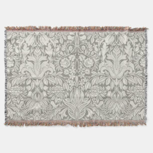 Elegante formele witte damast kant brokaat deken