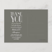  Elegante Foto Baby Dank u Post Kaart (Achterkant)