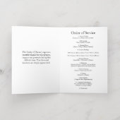 Elegante foto begrafenis orde van dienst programma (Binnenlaag)