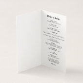 Elegante foto begrafenis orde van dienst programma (Binnen)