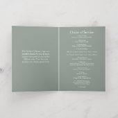 Elegante foto begrafenis orde van dienst programma (Binnenlaag)