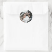 Elegante foto bruiloft datum envelop zegel (Tas)