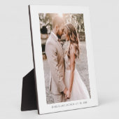 Elegante foto bruiloft portret aandenken fotoplaat (Zijkant)