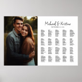 Elegante foto bruiloft zitgrafiek bewerkbaar poster (Voorkant)
