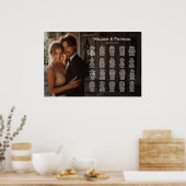 Elegante foto bruiloft zitgrafiek modern poster (Keuken)